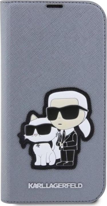 Produktbild Karl Lagerfeld iPhone 14 Pro Max 6.7 Saffiano Karl&Choupette bookcase (Apple iPhone 14 Pro Max)