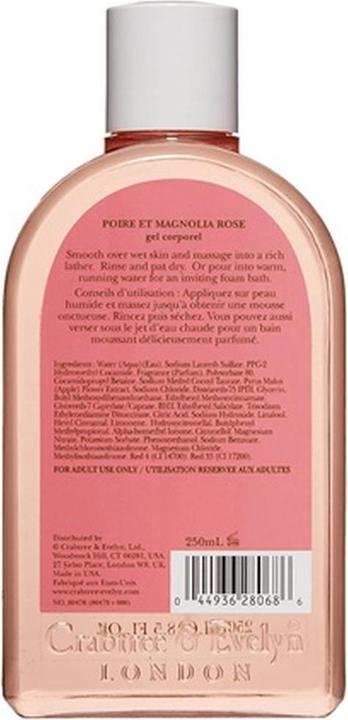 Actual product image Crabtree & Evelyn Caribbean Island Wild Flowers Body Wash 10.1 Fl Oz and Pear & Pink Magnolia 8.5 Fl (250 ml)