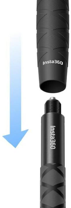 Actual product image Insta360 Handle Selfie Stick Sleeve (1M), accessory type camera (x3, One R, One X2, GO 2)