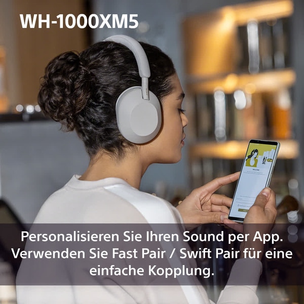 Immagine prodotto Sony WH-1000XM5 (ANC, 30 h, Senza fili, Cablato)