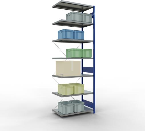 Actual product image Schulte Lagertechnik MULTIplus250 boltless bay system with cross brace