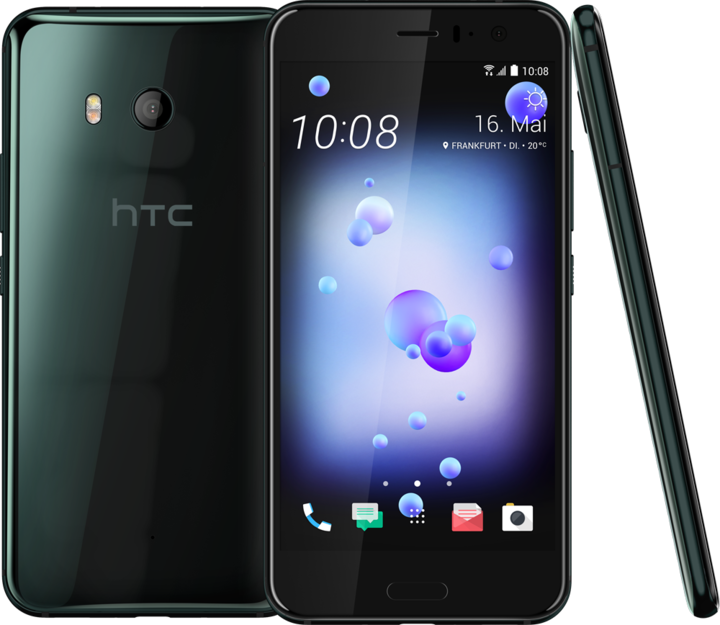 HTC U11 (128 GB, Brilliant Black, 5.50", Hybrid Dual SIM, 12.20 Mpx, 4G)