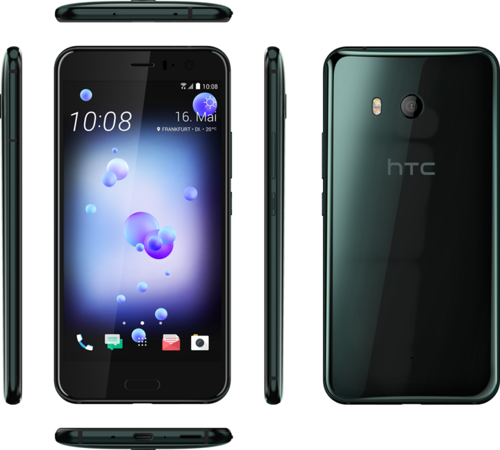 Produktbild HTC U11 (128 GB, Brilliant Black, 5.50", Hybrid Dual SIM, 12.20 Mpx, 4G)
