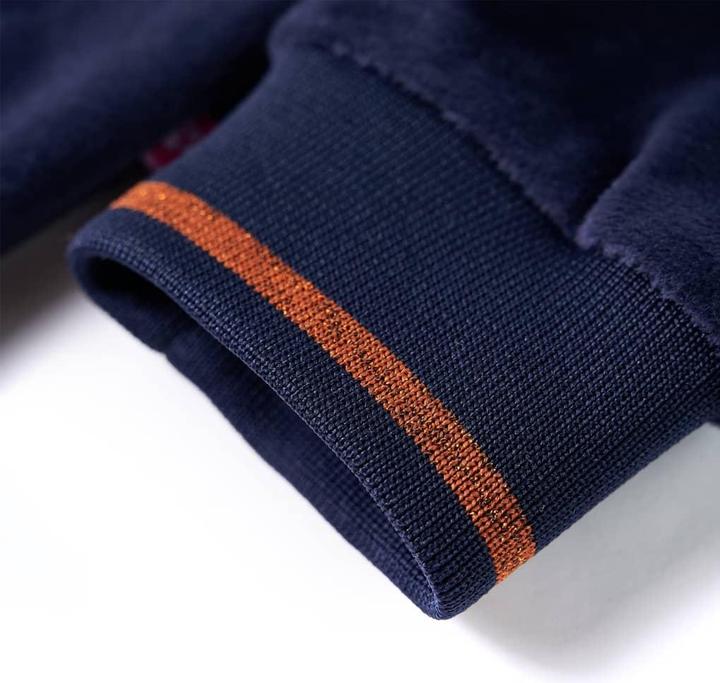 Immagine prodotto vidaXL Giacca con cappuccio da bambino blu navy 140,Materiale: 94 % poliestere (140)