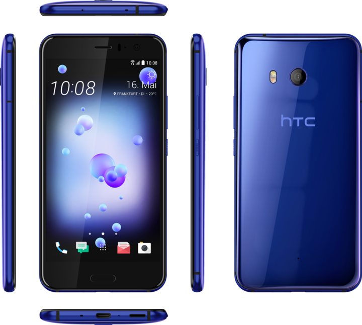 Produktbild HTC U11 (128 GB, Sapphire Blue, 5.50", Hybrid Dual SIM, 12.20 Mpx, 4G)