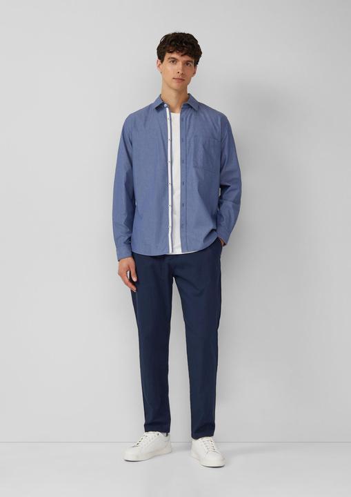 Immagine prodotto s.Oliver Hemd Regular Fit: Gemustertes Langarmhemd mit Brusttasche (S)