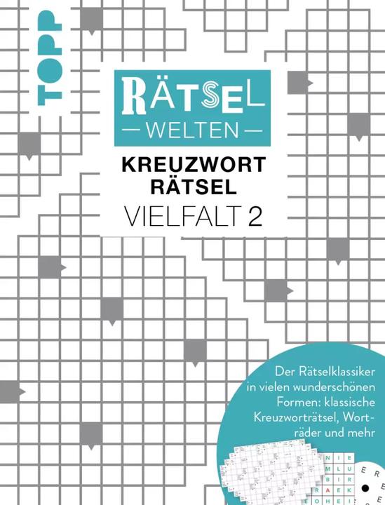 Produktbild Rätselwelten – Kreuzworträtsel Vielfalt 2 | Der Rätselklassiker in vielen wunderschönen Formen: (Deutsch, Frech, 2022)
