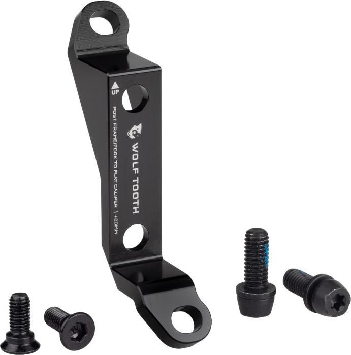 Actual product image Wolf Tooth Brake Adapter Post Mount to Flat Mount