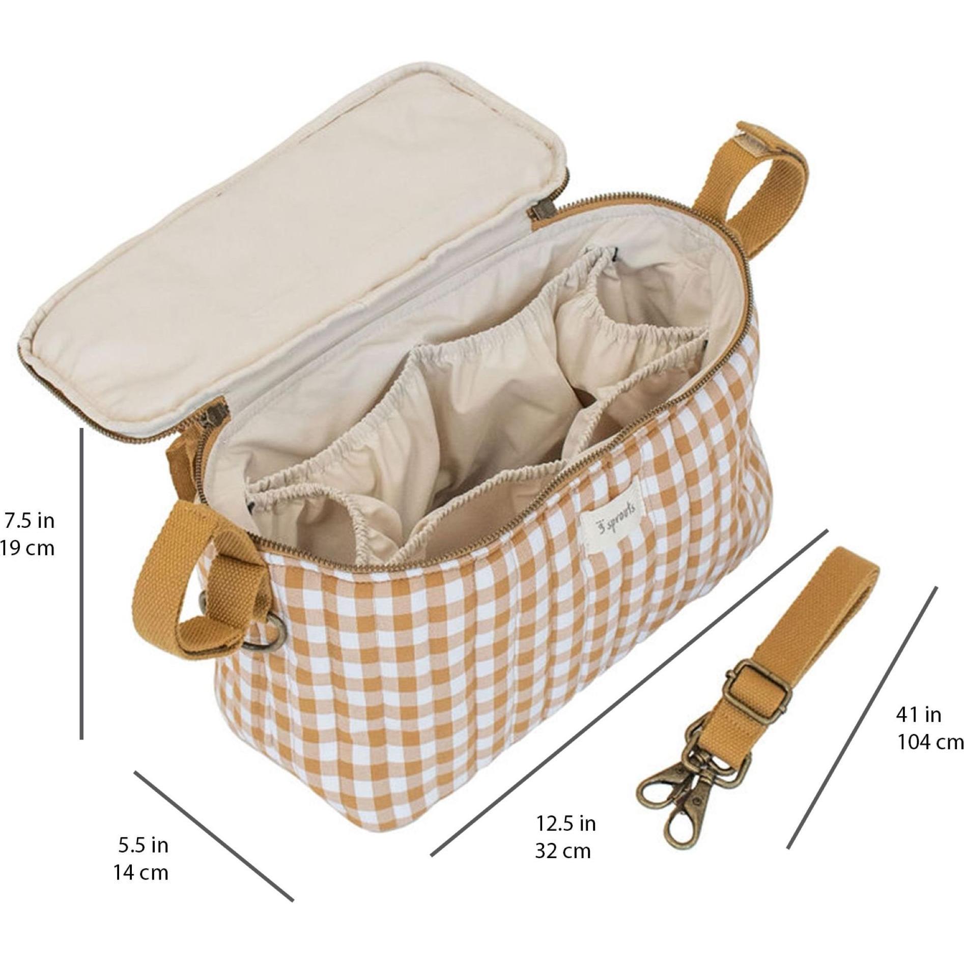 Thumbnail - 3 Sprouts, Kinderwagen Zubehör, Quilted Stossertasche