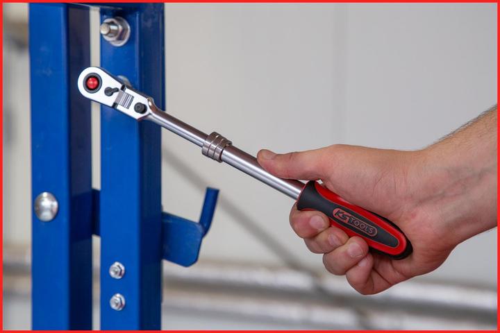 Image du produit KS Tools Cliquet réversible inclinable télescopique 3/8" SlimPOWER, 72 dents, longueur (3/8")