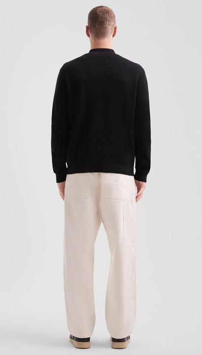 Produktbild s.Oliver Strickpullover Troyer mit feiner Rippstruktur aus Baumwollmix (M)