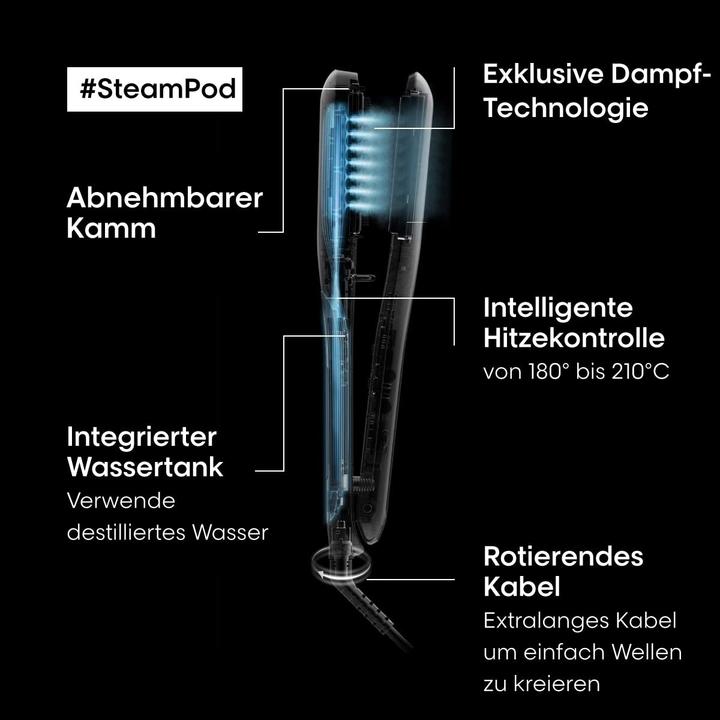 Produktbild L'Oreal Paris SteamPod 3 Styler für glattes und lockiges Haar mit Shampoo und Maske