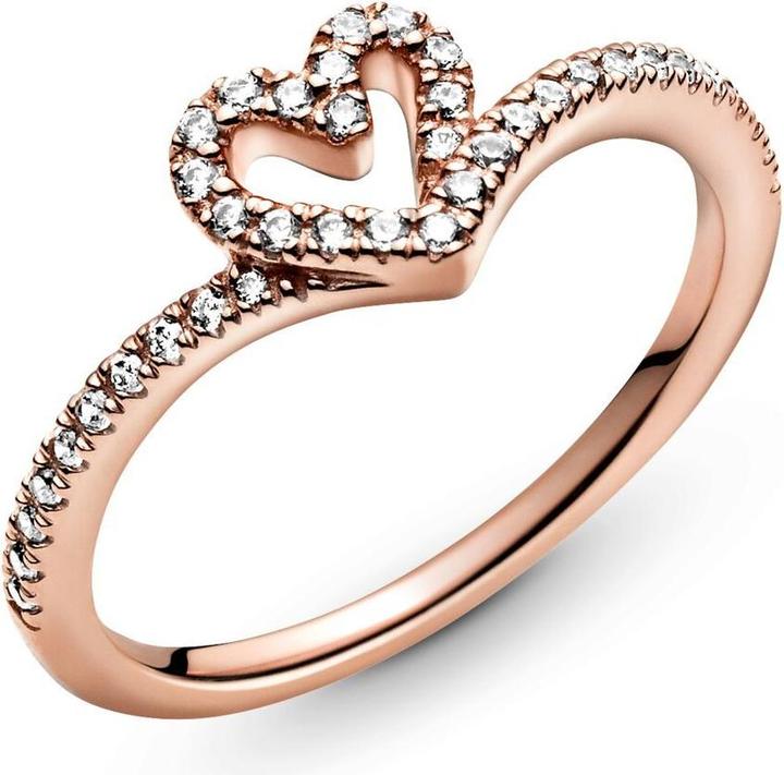 Produktbild Pandora Rose Heart and Wishbone Ring (58)