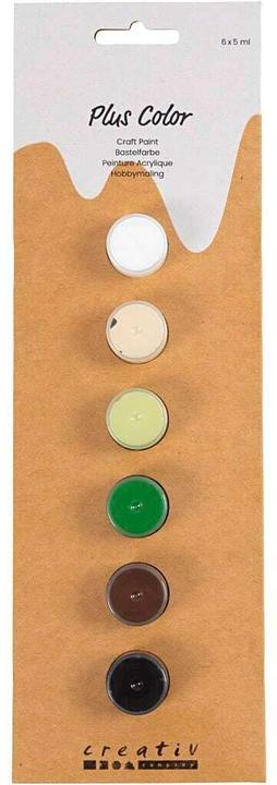Produktbild Creativ Company Acrylfarbe Hobbyfarbe Plus Color 6 x 5 ml, Natur (5 ml)