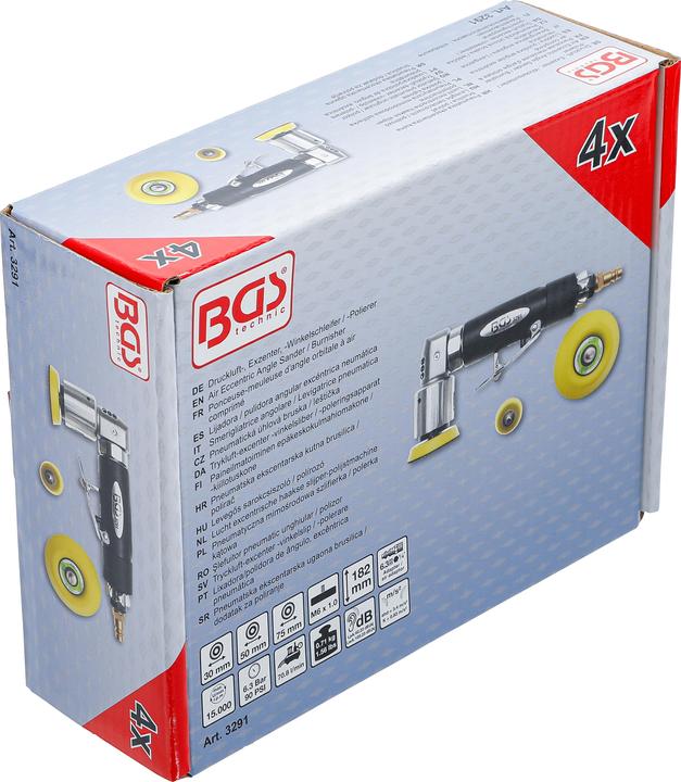Image du produit BGS Ponceuse-meuleuse d'angle orbitale à air comprimé (Ponceuse excentrique)