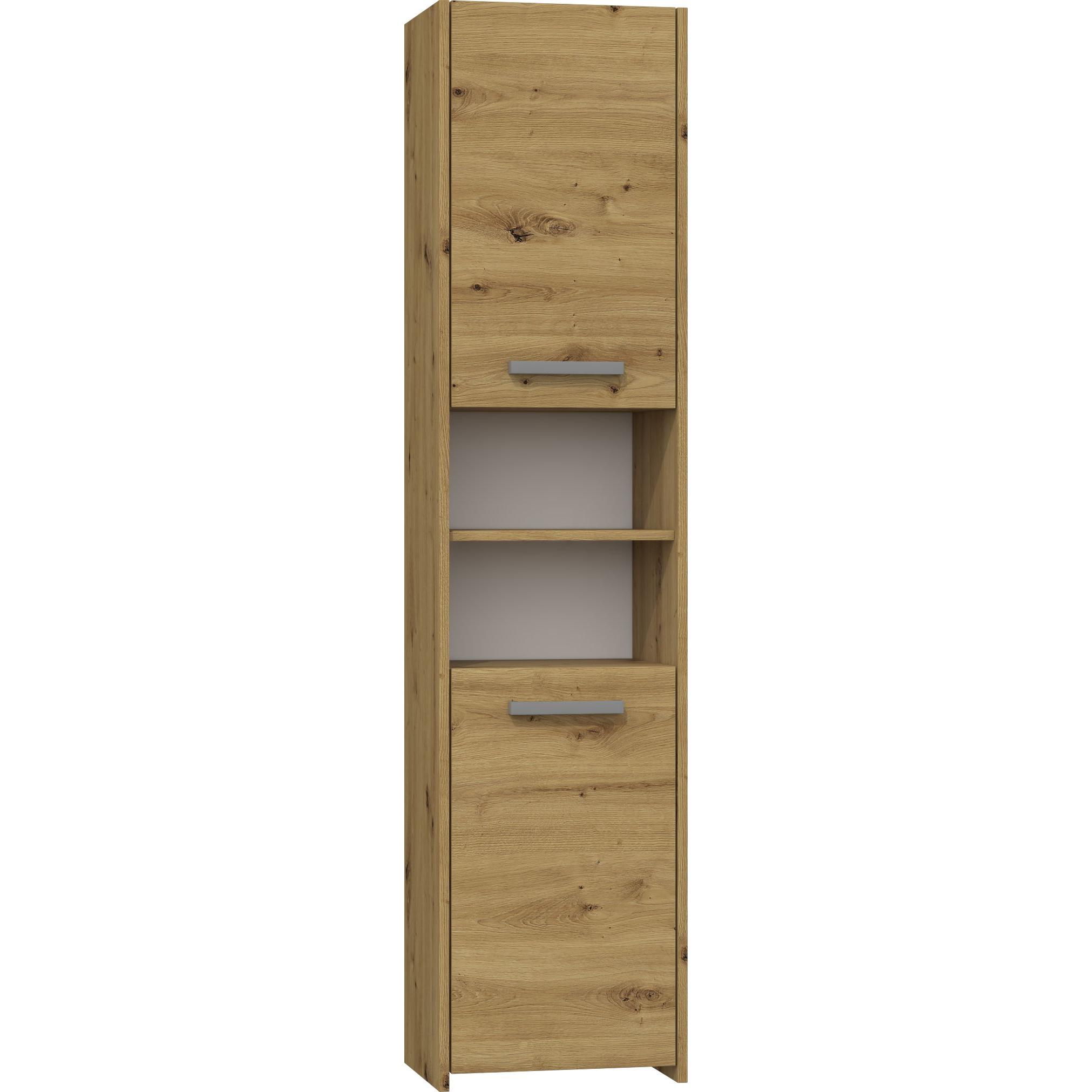 Topeshop, Badezimmerschrank, S40 ARTISAN Aufbewahrungsschrank für Badezimmer Eiche