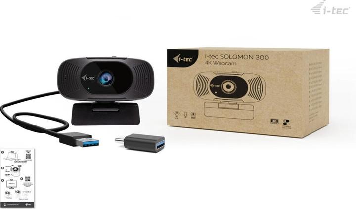 Actual product image i-tec SOLOMON 300 4K Webcam (8.29 Mpx)
