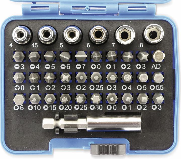 Actual product image Kinzo Bit&socket CRV bits, MT 37pc