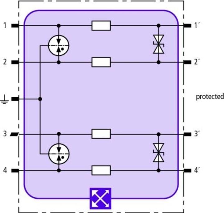 Actual product image Dehn SOEHNE Combination arrestor module BLITZDUCTOR XT BXT ML4 BD 24