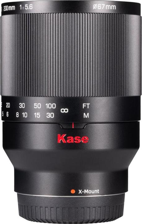Kase 200mm f/5.6 MC Reflex Spiegelobjektiv für Fujifilm X Mount (APS-C / DX, Full frame)