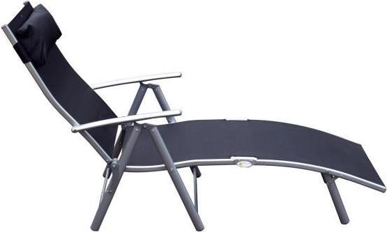Actual product image Outsunny Garden lounger with cushion (180 cm)