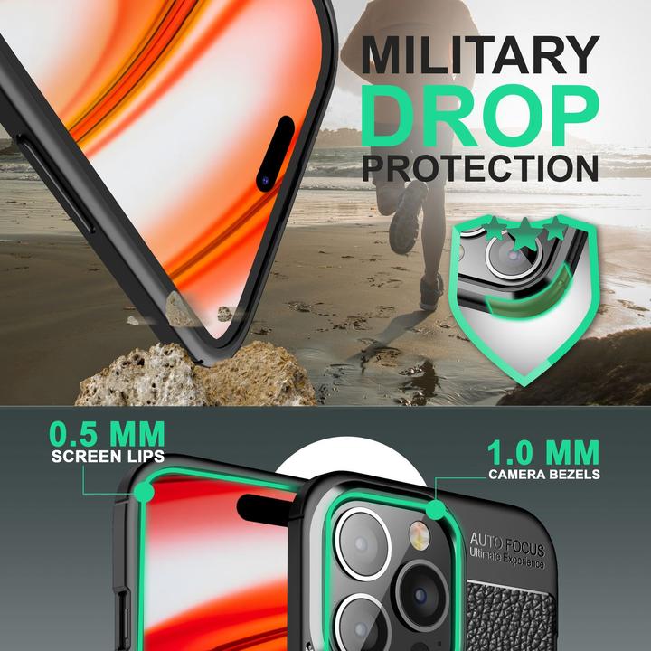 Image du produit Nalia Housse en silicone aspect cuir (Apple iPhone 14 Pro Max)