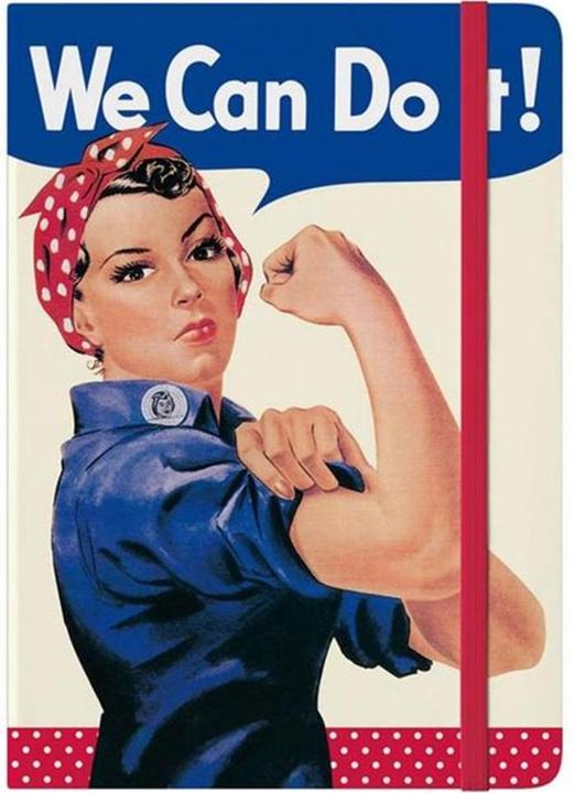 Actual product image Nostalgic-Art Merchandising Notebook A5, We Can Do It! (A5, Dotted, Hardcover)