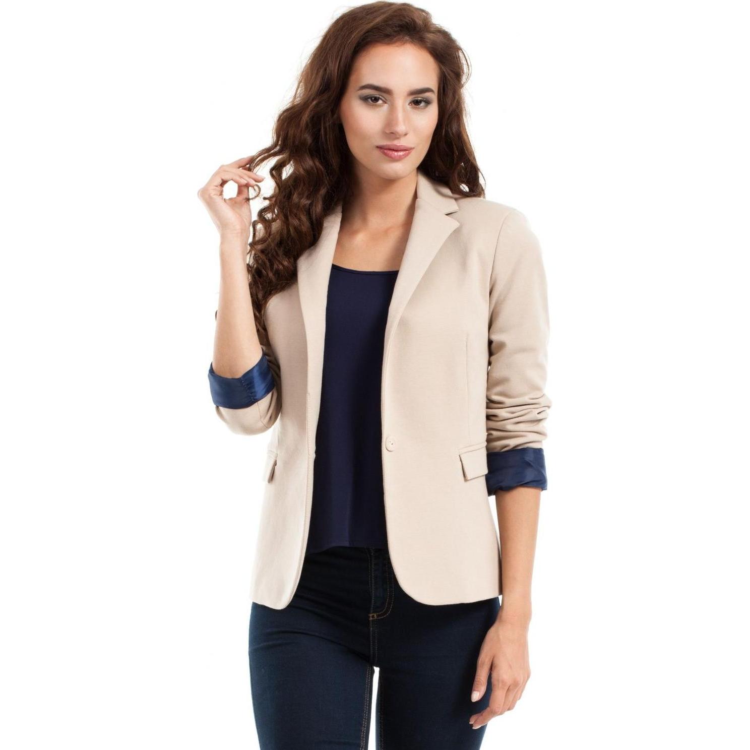 Made of Emotion, Damen, Jacke, Jacke model (S), Beige, S