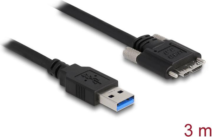 Produktbild Delock USB 3.0-Kabel USB A - Micro-USB B 3 m (3 m, USB 3.2 Gen 1)