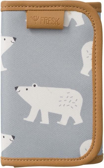 Actual product image Fresk Wallet, polar bear, gray