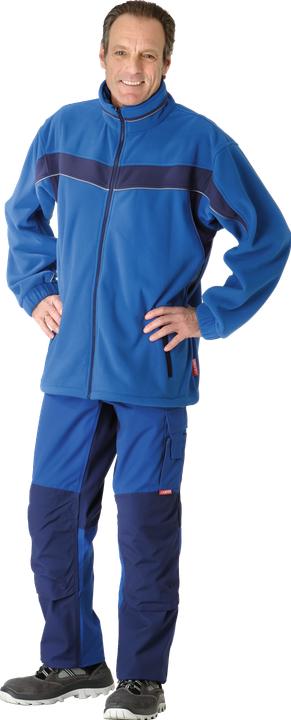 Actual product image Planam FACTOR fleece jacket cornflower blue/navy, size M (M)