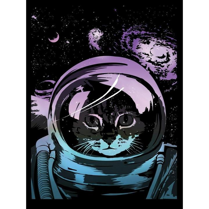 Produktbild Unorthodox Collective TShirt Katze im All (M)