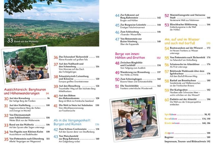 Nährwerte und Zutaten Das grosse Kinder-Wander-Erlebnis-Buch Franken (Deutsch, Tassilo Wengel, 2021)