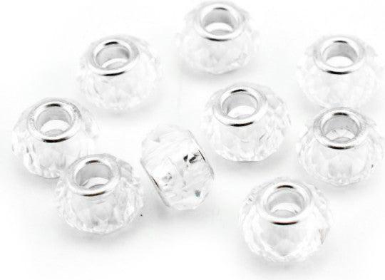 Produktbild Hermex Bead versilbert 925 - Silbrig Clear (Acrylglas, Silber 925)