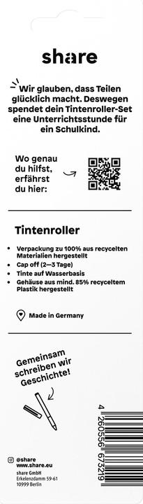 Nährwerte und Zutaten Share Tintenroller Y-04-04-02 sortiert 3St. (Mehrfarbig, 3 x)