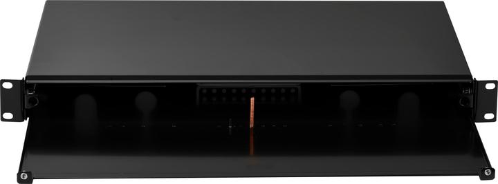 Produktbild EFB Elektronik Spleissbox ausziehbar 1HE ohne Frontblende, unbestückt, schwarz