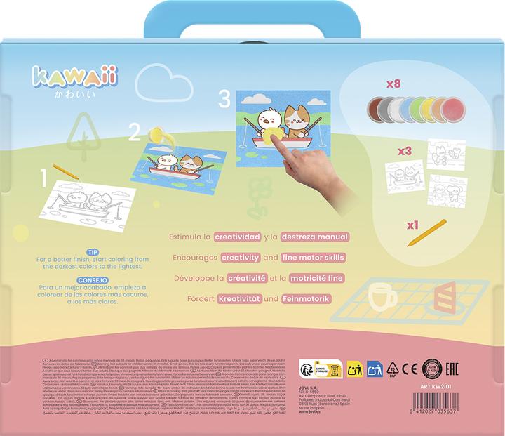 Actual product image Jovi Kawaii Sand Painting Kit Kawaii Tiere