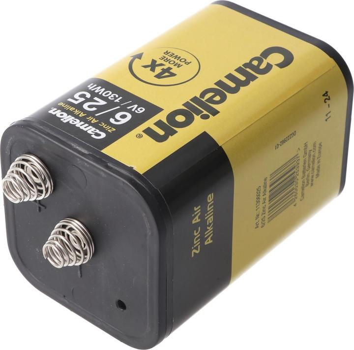 Actual product image Camelion Zinc Air Alkaline Special Battery 4LR25 Spring Contact Alkali-Manganese 6 V (1 pcs.)