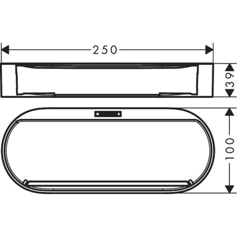 Thumbnail - hansgrohe, Duschablage, WallStoris Planet Edition Ablagekorb, 250x39mm, Sand recycelt, 28912210