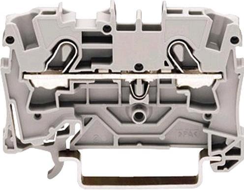 Produktbild Wago DIN-Schienenklemme 2 x 4 mm2 grau