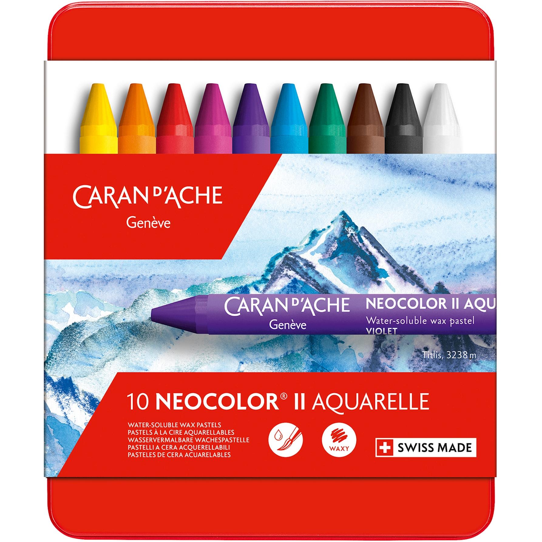 Caran d'Ache, Malstifte, Wachspastelle Neocolor II (Multicolor, 10 x)