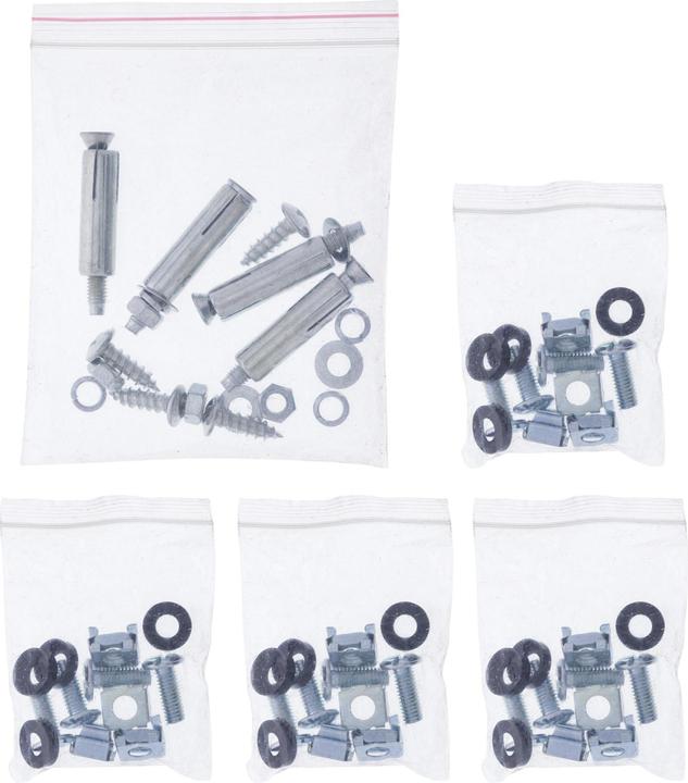 Image du produit InLine Rack 19" pour montage sous table, 4U, noir