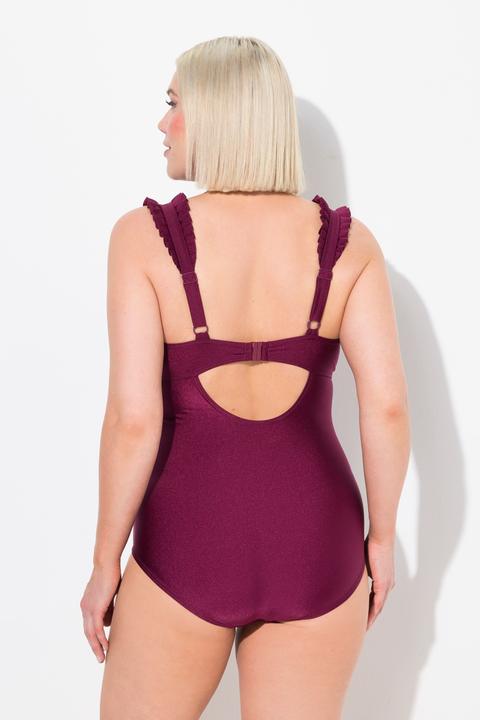 Immagine prodotto Ulla Popken Costume da bagno con pieghe, coppe morbide e spalline regolabili (54)