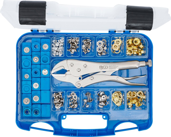 Actual product image BGS Assortiment pince grip et oeillets 275 pièces