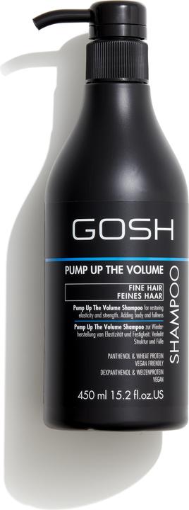 Gosh - Pump Up The Volume Shampoo 450 ml (450 ml, Flüssiges Shampoo)