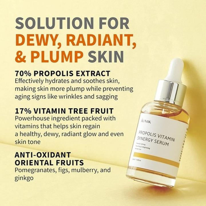 Actual product image iUNIK Propolis Vitamin Synergy Serum (50 ml)