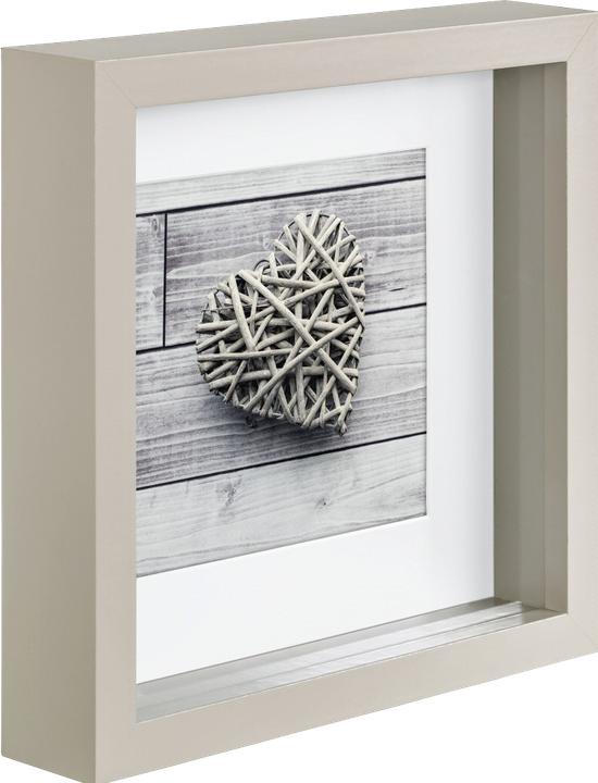Actual product image Hama Scala 3D taupe 23x23 portrait wood passepartout (15 x 15 cm)