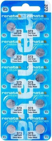 Actual product image Renata 373 / SR916SW - 10 button cells (10 pcs., V373, 29 mAh)
