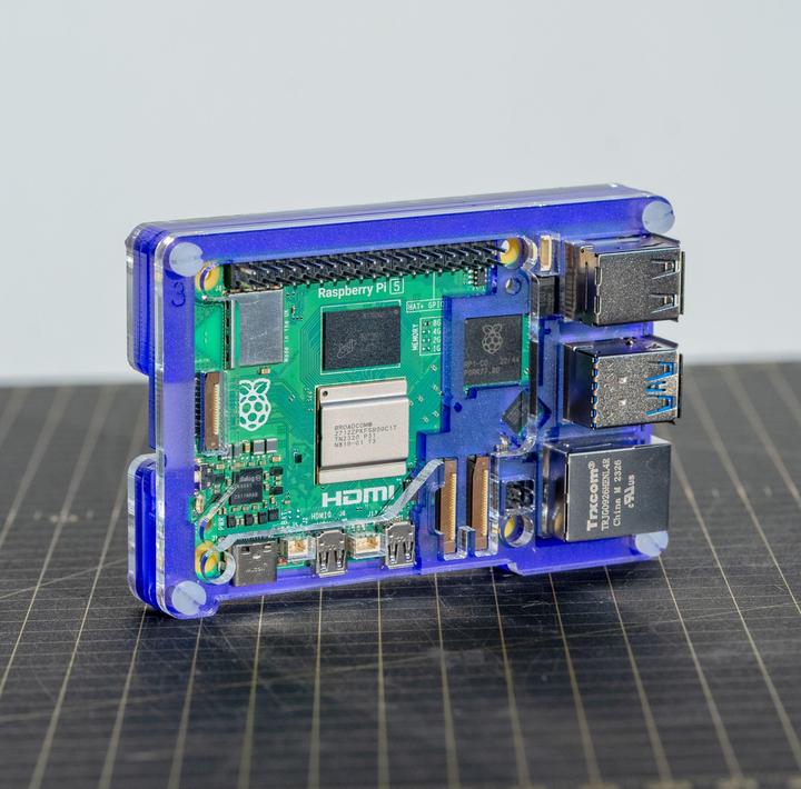 Image du produit Raspberry Pi Pibow case pour 5 (ventilateur non inclus) - Violet