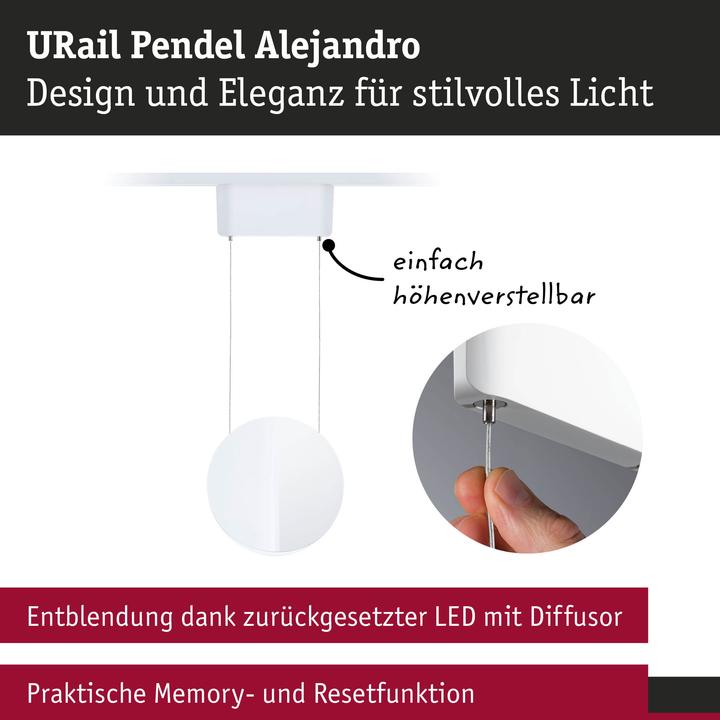 Produktbild Paulmann URail Pendel Alejandro (1000 lm)